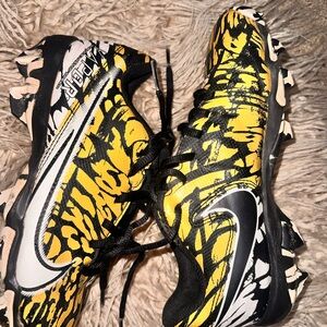 Nike Gold and Black Cleats